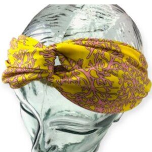 ZARA Bohemian Yellow Pink S/M Elastic Head Wrap